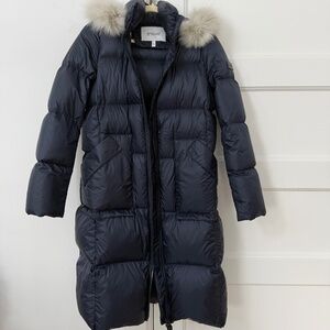 Derek Lam 10 Crosby Navy Puffer